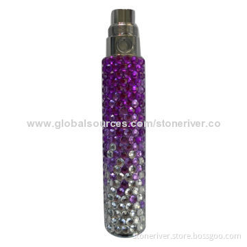 eGo Crystal Battery with Wholesale Price, 650/900/1,100mAh Capacity